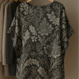 Bob Mackie Wearable Art Metallic Floral Blouse – Size M (NWT)